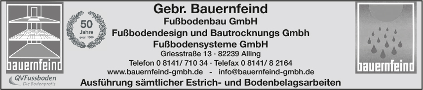 Gebr. Bauernfeind, Fußbodensysteme GmbH
